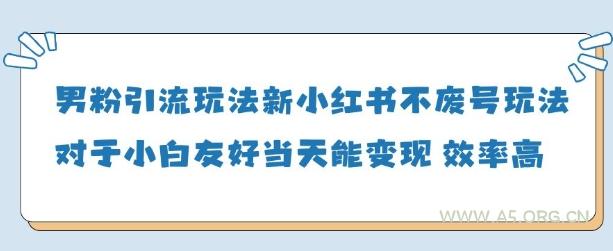 男粉引流玩法(新)，玩法友好做的好当天就能变现-351资源网