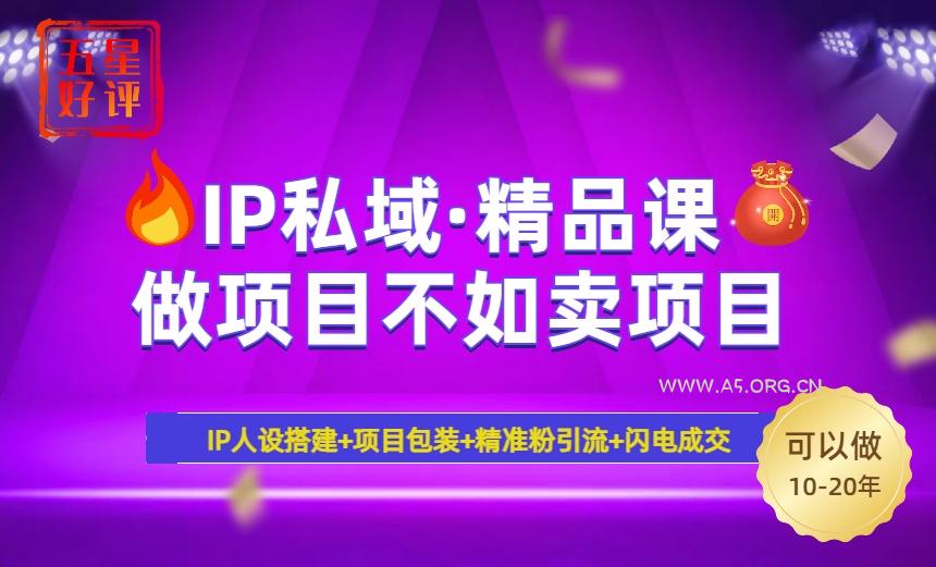 2025年“IP私域·密训精品课”，日赚3000+小白避坑年赚百万，暴力引流...-351资源网