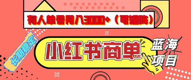 小红书商单分成计划，有人单号月入3k+，每天5分钟，可矩阵放大，长期稳定的蓝海项目【揭秘】-351资源网