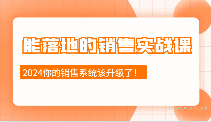 能落地的销售实战课：销售十步今天学，明天用，拥抱变化，迎接挑战(更新)-351资源网