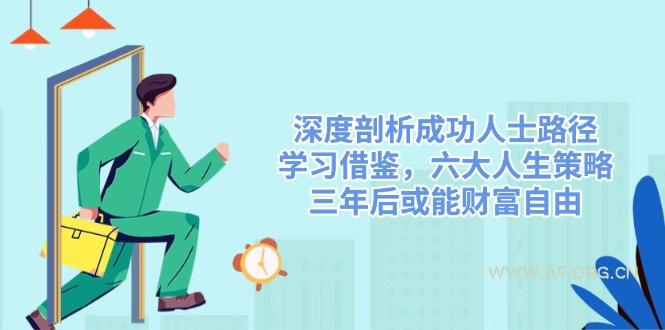 深度剖析成功人士路径，学习借鉴，六大人生策略，三年后或能财富自由-351资源网