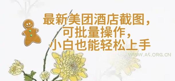 【轻云】最新美团酒店截图，可批量操作，小白也能轻松上手-351资源网