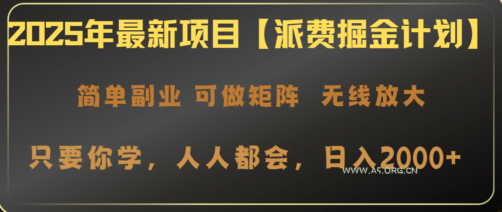 2025年最新项目【派费掘金计划】操作简单,日入2000+-351资源网