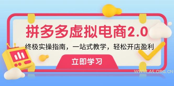 拼多多 虚拟项目-2.0：终极实操指南，一站式教学，轻松开店盈利-351资源网