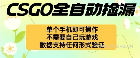 自动挂G捡漏，不用自己挂G不用玩游戏，一个手机即可操作，新手小白轻松月入1W+【揭秘】-351资源网