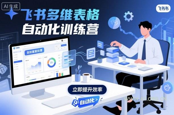 飞书多维表格自动化训练营，手把手教你告别重复处理，用多维表格开启高效办公新模式-351资源网