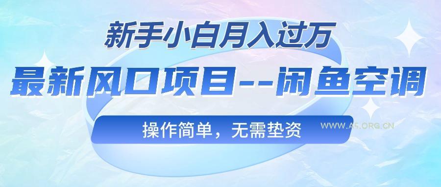 最新风口项目---闲鱼空调，新手小白月入过万，操作简单，无需垫资-351资源网