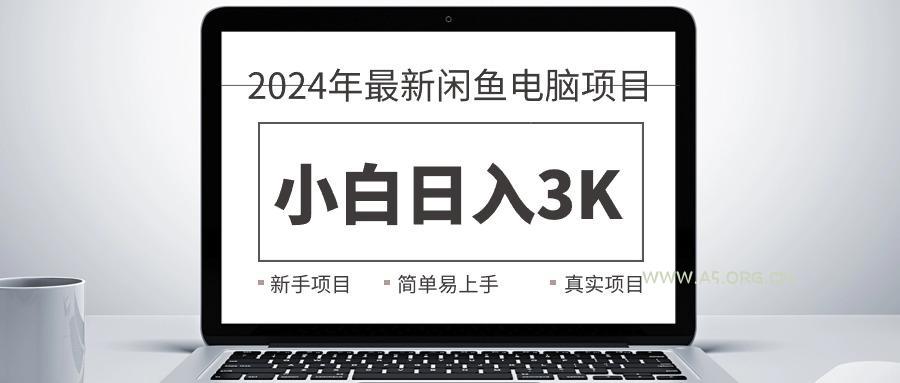 2024最新闲鱼卖电脑项目,新手小白日入3K+,最真实的项目教学-351资源网