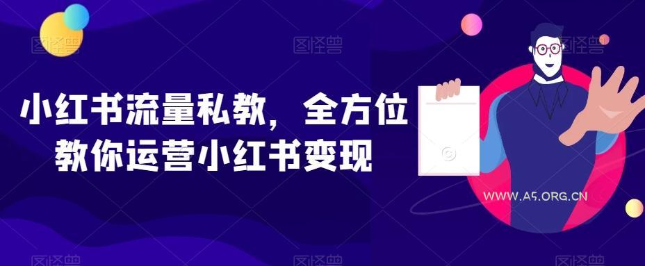 小红书流量私教,全方位教你运营小红书变现-351资源网